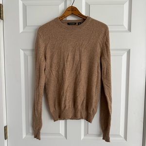 Saks Fifth Avenue Men’s cashmere sweater camel size medium